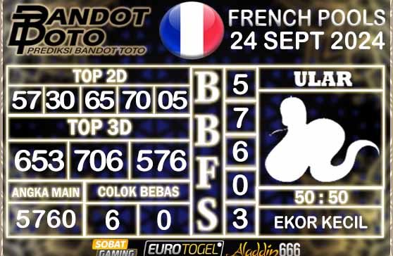 Prediksi Togel Prancis Pools 24 SEPTEMBER 2024