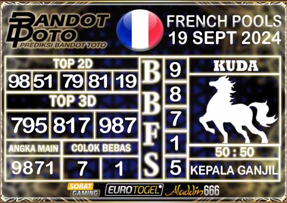 Prediksi Togel Prancis Pools 19 SEPTEMBER 2024