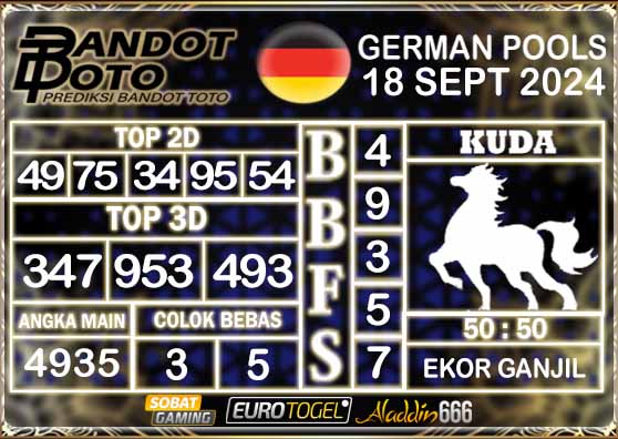 Prediksi Togel German Pools 18 SEPTEMBER 2024