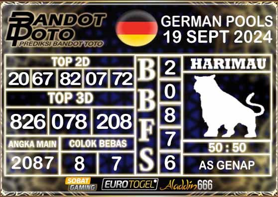 Prediksi Togel German Pools 19 SEPTEMBER 2024