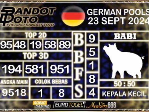 Prediksi Togel German Pools 23 SEPTEMBER 2024