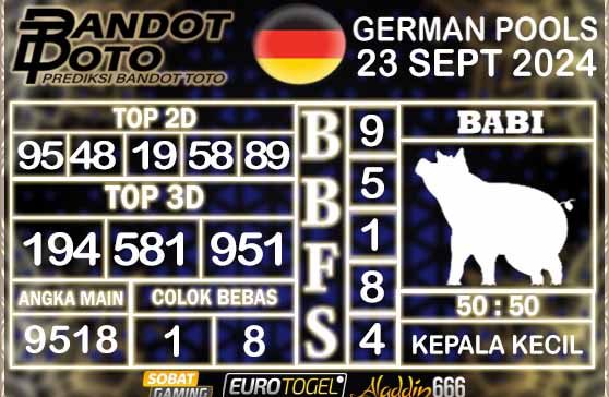 Prediksi Togel German Pools 23 SEPTEMBER 2024