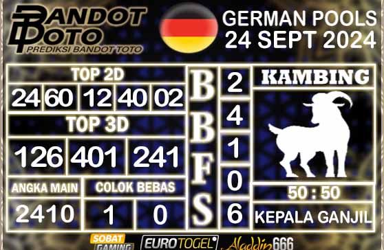 Prediksi Togel German Pools 24 SEPTEMBER 2024