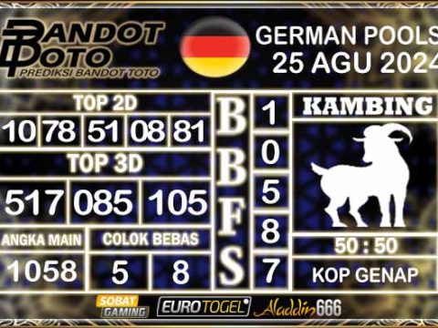 Prediksi Togel German Pools 25 SEPTEMBER 2024