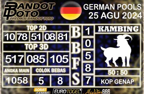 Prediksi Togel German Pools 25 SEPTEMBER 2024