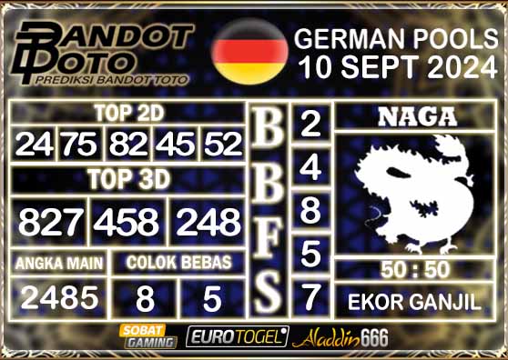 Prediksi Togel German Pools 10 SEPTEMBER 2024