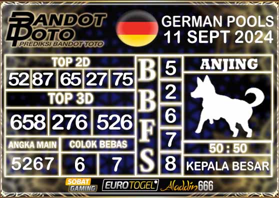 Prediksi Togel German Pools 11 SEPTEMBER 2024