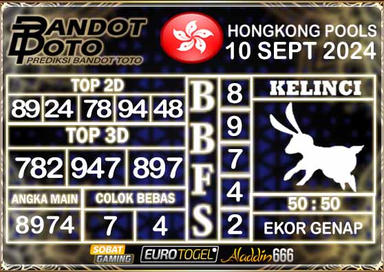 Prediksi Togel Hongkong Pools 10 SEPTEMBER 2024