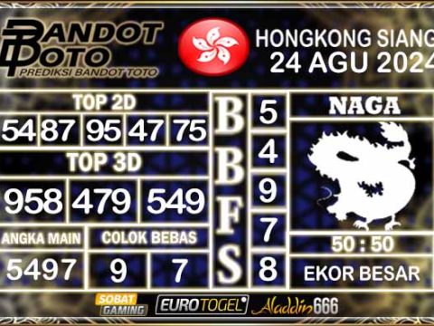 Prediksi Togel HK Siang 24 SEPTEMBER 2024