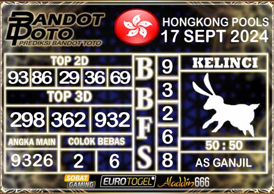 Prediksi Togel Hongkong Pools 17 SEPTEMBER 2024