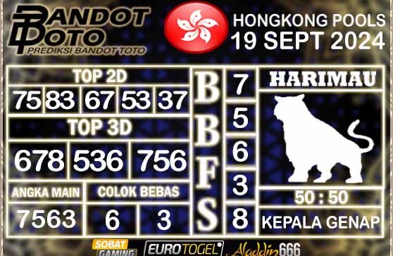 Prediksi Togel Hongkong Pools 19 SEPTEMBER 2024