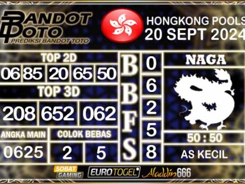 Prediksi Togel Hongkong Pools 20 SEPTEMBER 2024