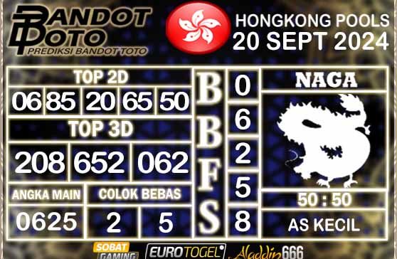 Prediksi Togel Hongkong Pools 20 SEPTEMBER 2024