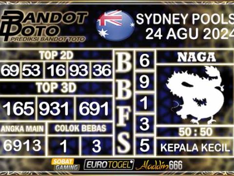 Prediksi Togel Sydney Pools 24 SEPTEMBER 2024