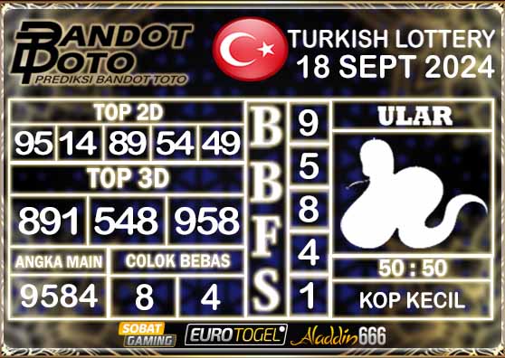 Prediksi Togel Turki Pools 18 SEPTEMBER 2024