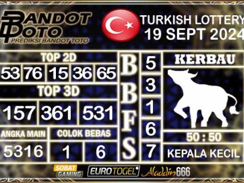 Prediksi Togel Turki Pools 19 SEPTEMBER 2024