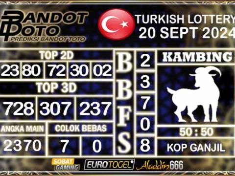 Prediksi Togel Turki Pools 20 SEPTEMBER 2024