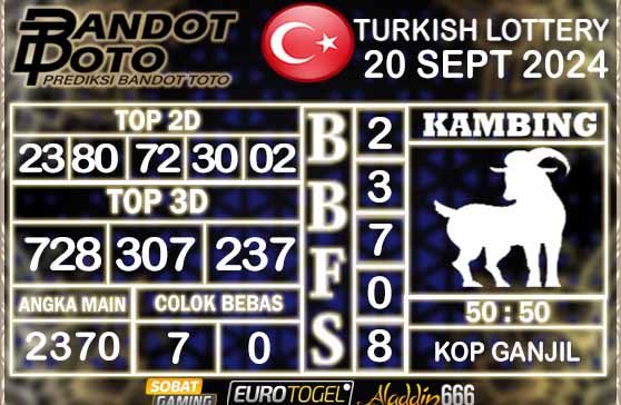 Prediksi Togel Turki Pools 20 SEPTEMBER 2024