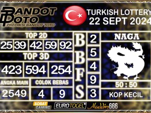 Prediksi Togel Turki Pools 22 SEPTEMBER 2024