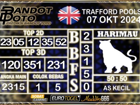 Prediksi Togel Trafford Pools 07 OKTOBER 2024