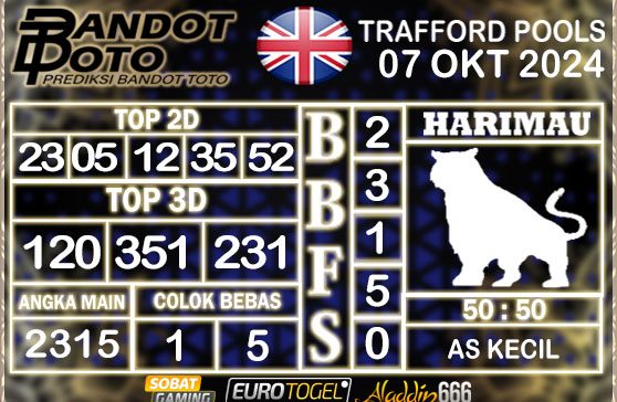 Prediksi Togel Trafford Pools 07 OKTOBER 2024