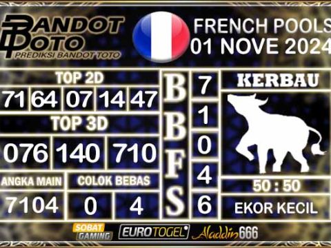 Prediksi Togel Prancis Pools 01 NOVEMBER 2024