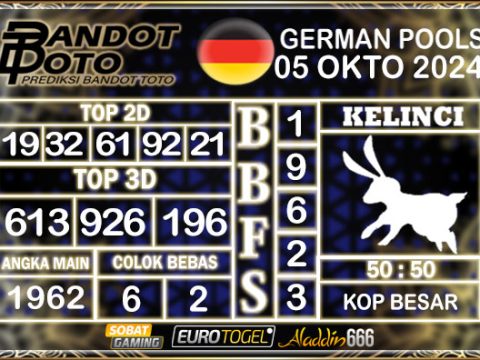 Prediksi Togel German Pools 05 OKTOBER 2024