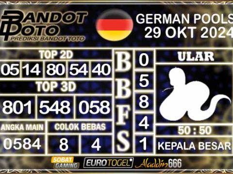 Prediksi Togel German Pools 29 OKTOBER 2024