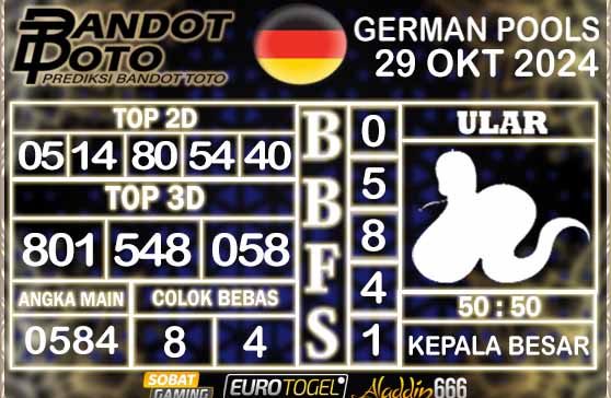 Prediksi Togel German Pools 29 OKTOBER 2024