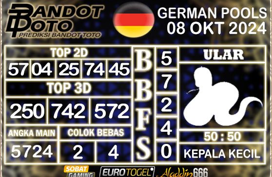 Prediksi Togel German Pools 08 OKTOBER 2024