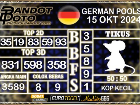 Prediksi Togel German Pools 15 OKTOBER 2024