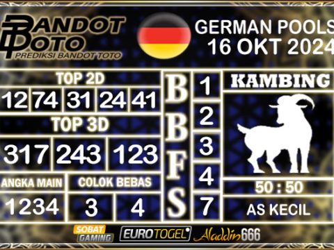 Prediksi Togel German Pools 16 OKTOBER 2024