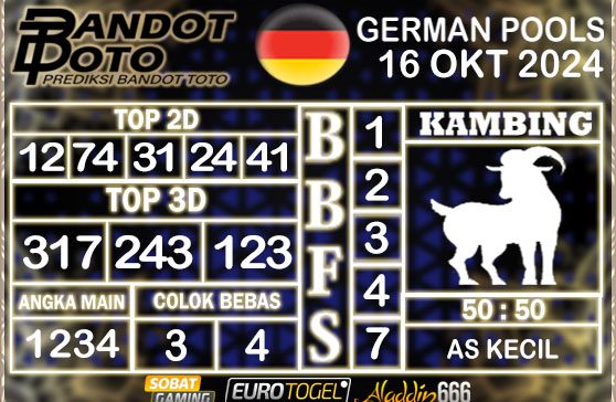 Prediksi Togel German Pools 16 OKTOBER 2024