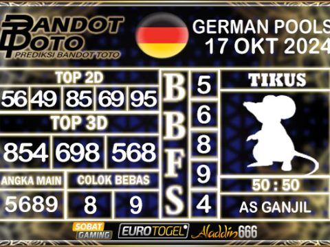 Prediksi Togel German Pools 17 OKTOBER 2024