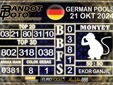 Prediksi Togel German Pools 21 OKTOBER 2024