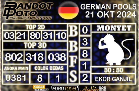 Prediksi Togel German Pools 21 OKTOBER 2024