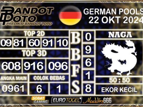 Prediksi Togel German Pools 22 OKTOBER 2024