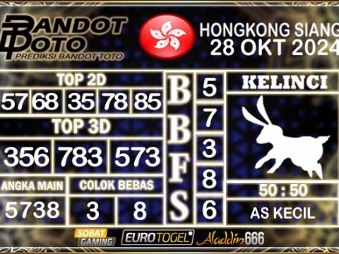 Prediksi Togel HK Siang 28 OKTOBER 2024