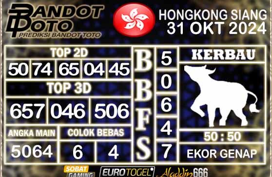 Prediksi Togel HK Siang 31 OKTOBER 2024