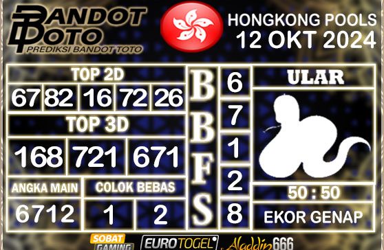 Prediksi Togel Hongkong Pools 12 OKTOBER 2024