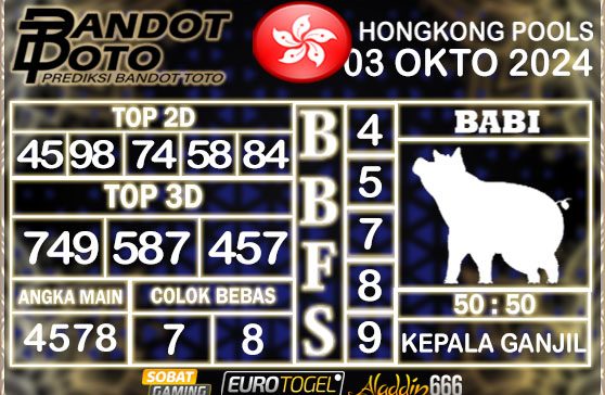 Prediksi Togel Hongkong Pools 03 OKTOBER 2024