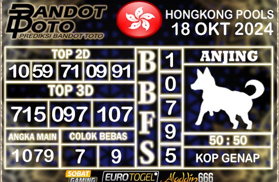 Prediksi Togel Hongkong Pools 18 OKTOBER 2024