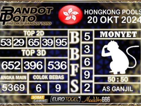 Prediksi Togel Hongkong Pools 20 OKTOBER 2024