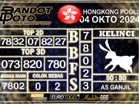 Prediksi Togel Hongkong Pools 04 OKTOBER 2024