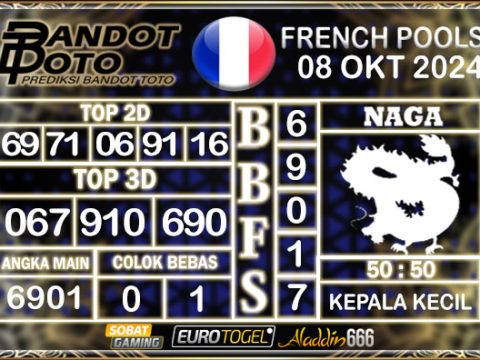 Prediksi Togel Prancis Pools 08 OKTOBER 2024