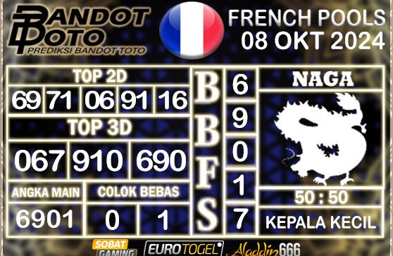 Prediksi Togel Prancis Pools 08 OKTOBER 2024