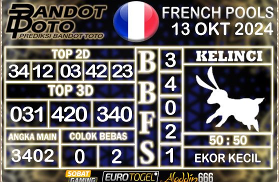 Prediksi Togel Prancis Pools 13 OKTOBER 2024