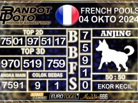 Prediksi Togel Prancis Pools 04 OKTOBER 2024