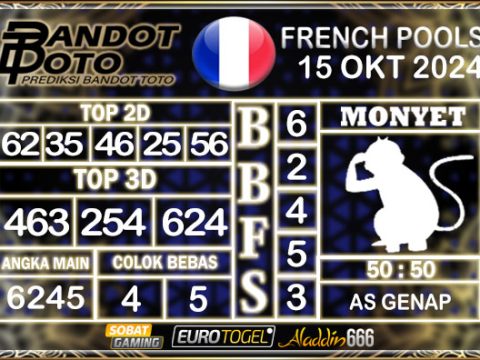 Prediksi Togel Prancis Pools 15 OKTOBER 2024