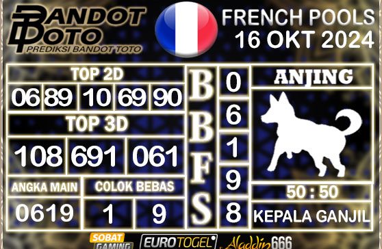 Prediksi Togel Prancis Pools 16 OKTOBER 2024